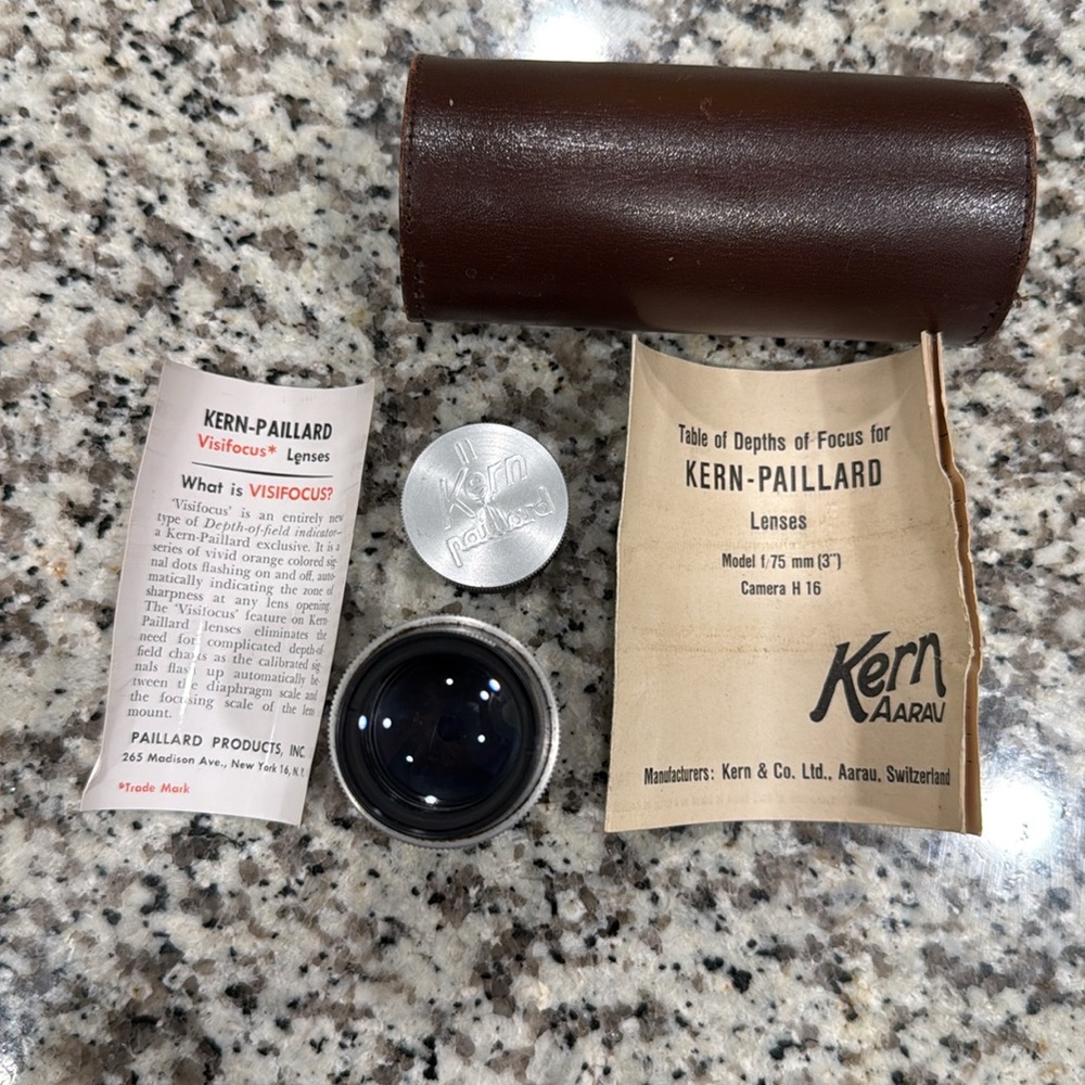 Vintage Kern-Paillard Camera Lense